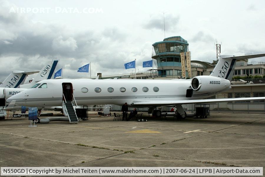 N550GD, 2008 Gulfstream Aerospace GV-SP (G550) C/N 5184, At the Paris Air Show 2007