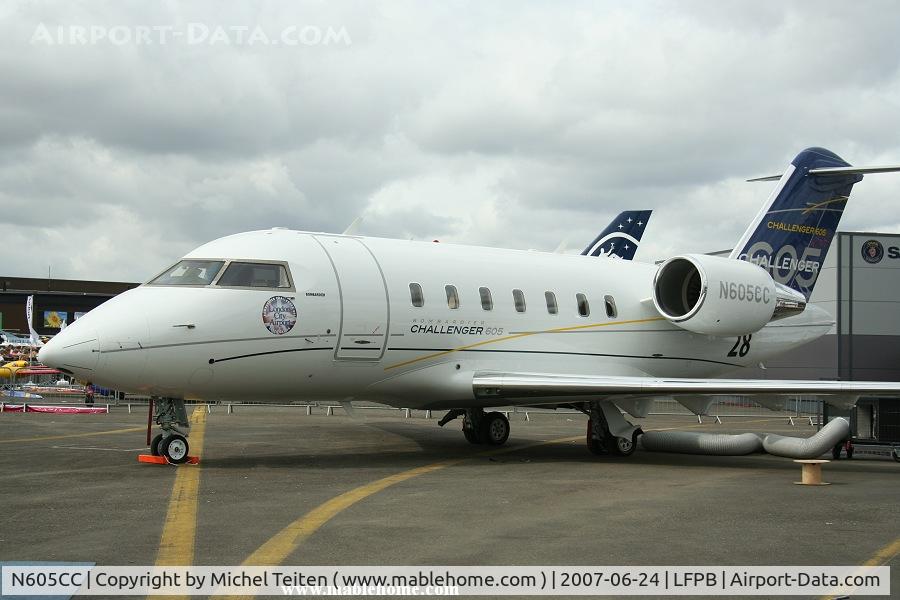 N605CC, Canadair Challenger 604 (CL-600-2B16) C/N 5320, At the Paris Air Show 2007