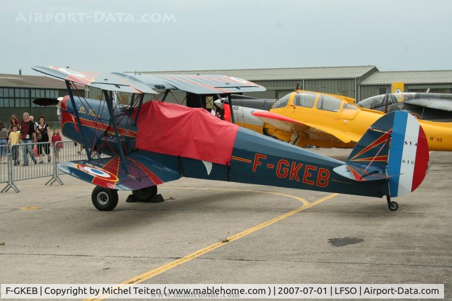 F-GKEB, Stampe-Vertongen SV-4C C/N 618, At the Nancy-Ochey Air Show 2007