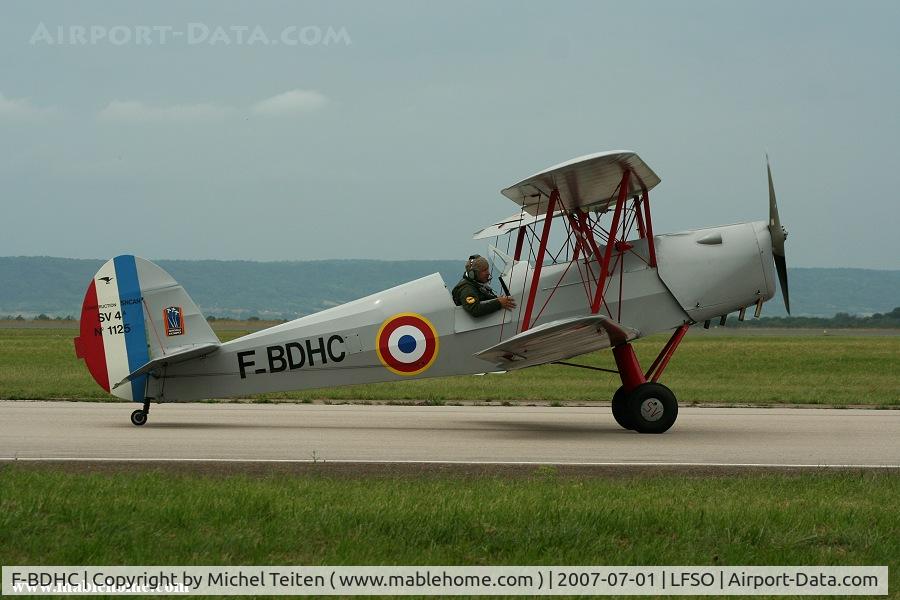F-BDHC, Stampe-Vertongen SV-4A C/N 1125, At the Nancy-Ochey Air Show 2007