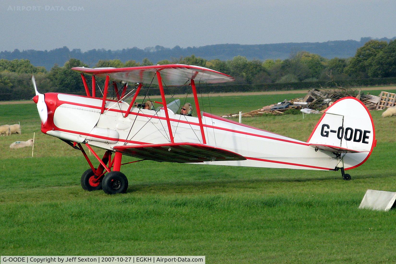 G-OODE, 1947 Stampe-Vertongen SV-4C C/N 500, Landing at Headcorn
