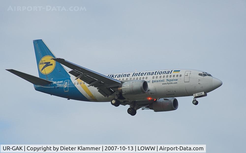 UR-GAK, 1992 Boeing 737-5Y0 C/N 26075, UKRAINE B737