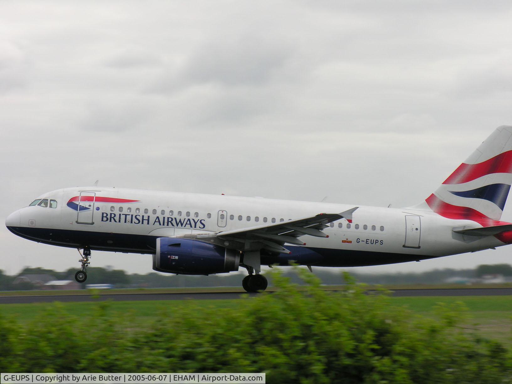 G-EUPS, 2000 Airbus A319-131 C/N 1338, Polderbaan Schiphol Airport