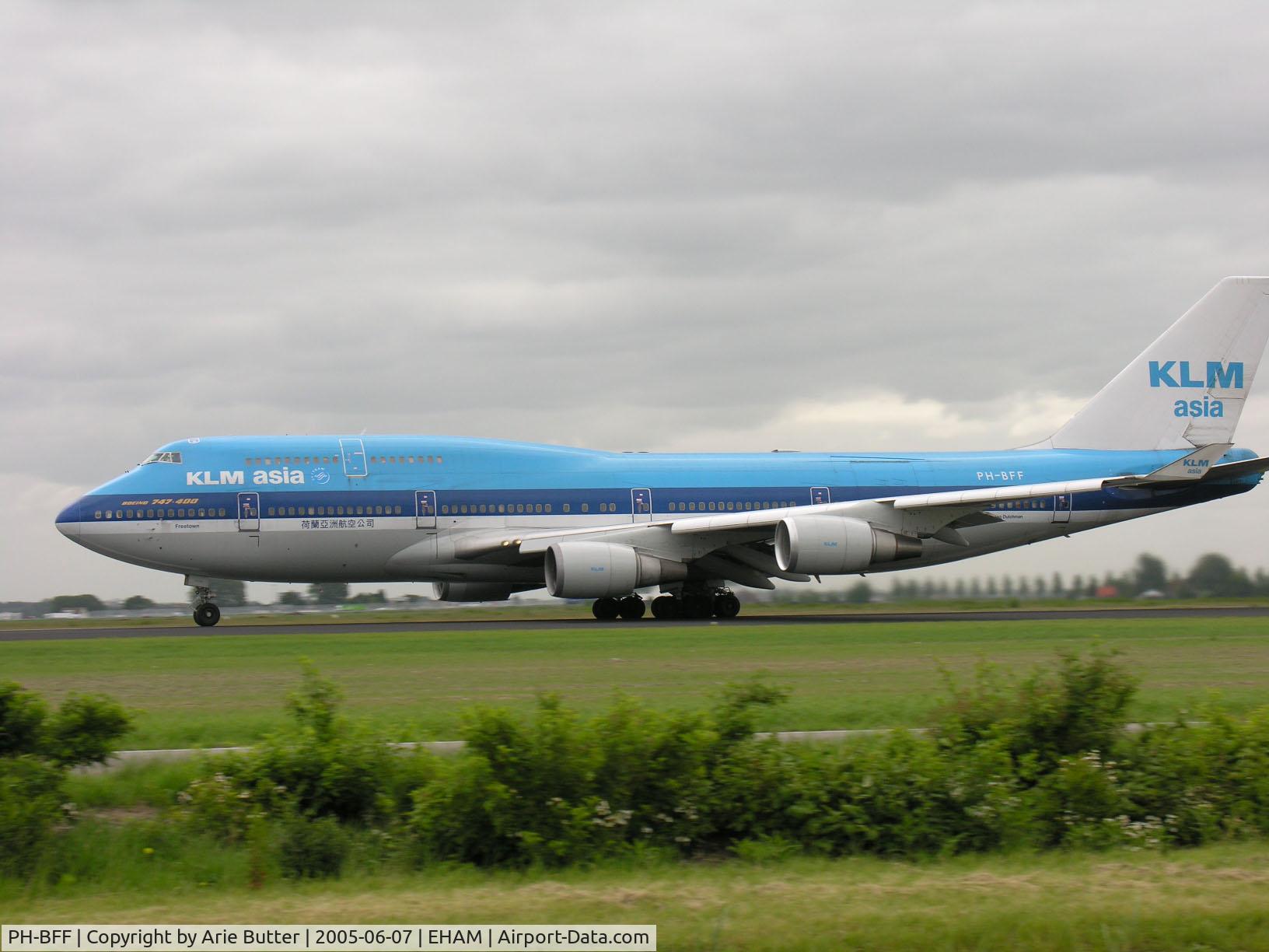PH-BFF, 1990 Boeing 747-406BC C/N 24202, Polderbaan Schiphol-Airport