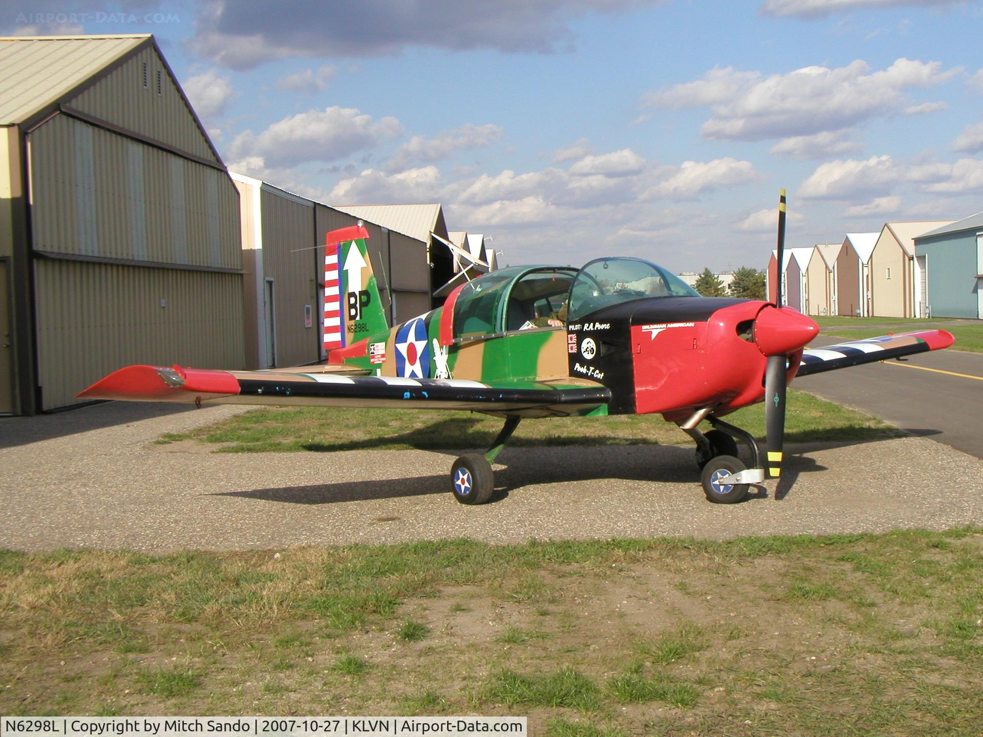 N6298L, 1973 Grumman American AA-1B Trainer C/N AA1B0098, Parked outside the hangar.