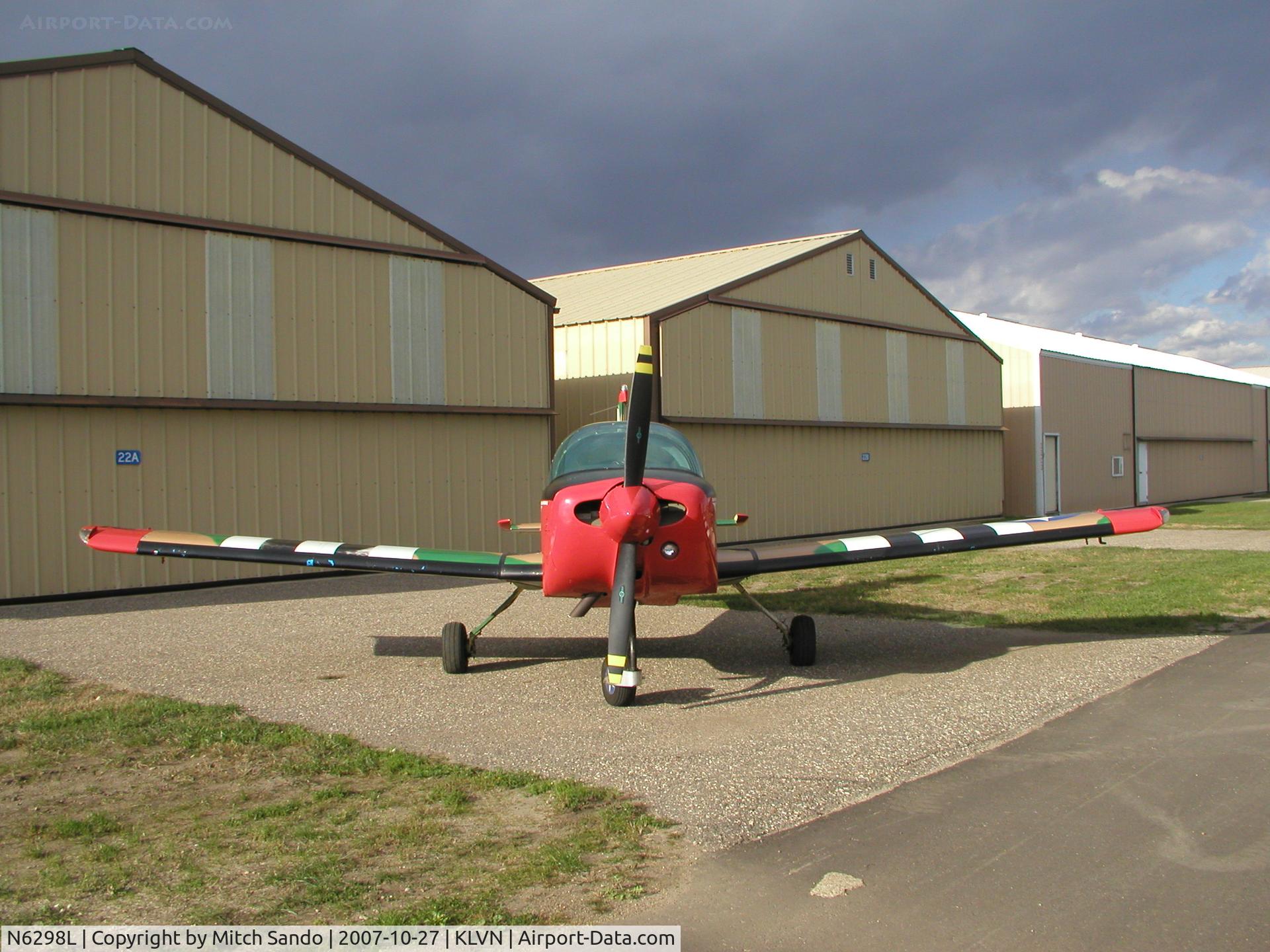 N6298L, 1973 Grumman American AA-1B Trainer C/N AA1B0098, Parked outside the hangar.