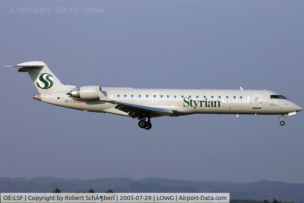 OE-LSF, Bombardier CRJ-702 (CL-600-2C10) Regional Jet C/N 10217, Arriving from CDG