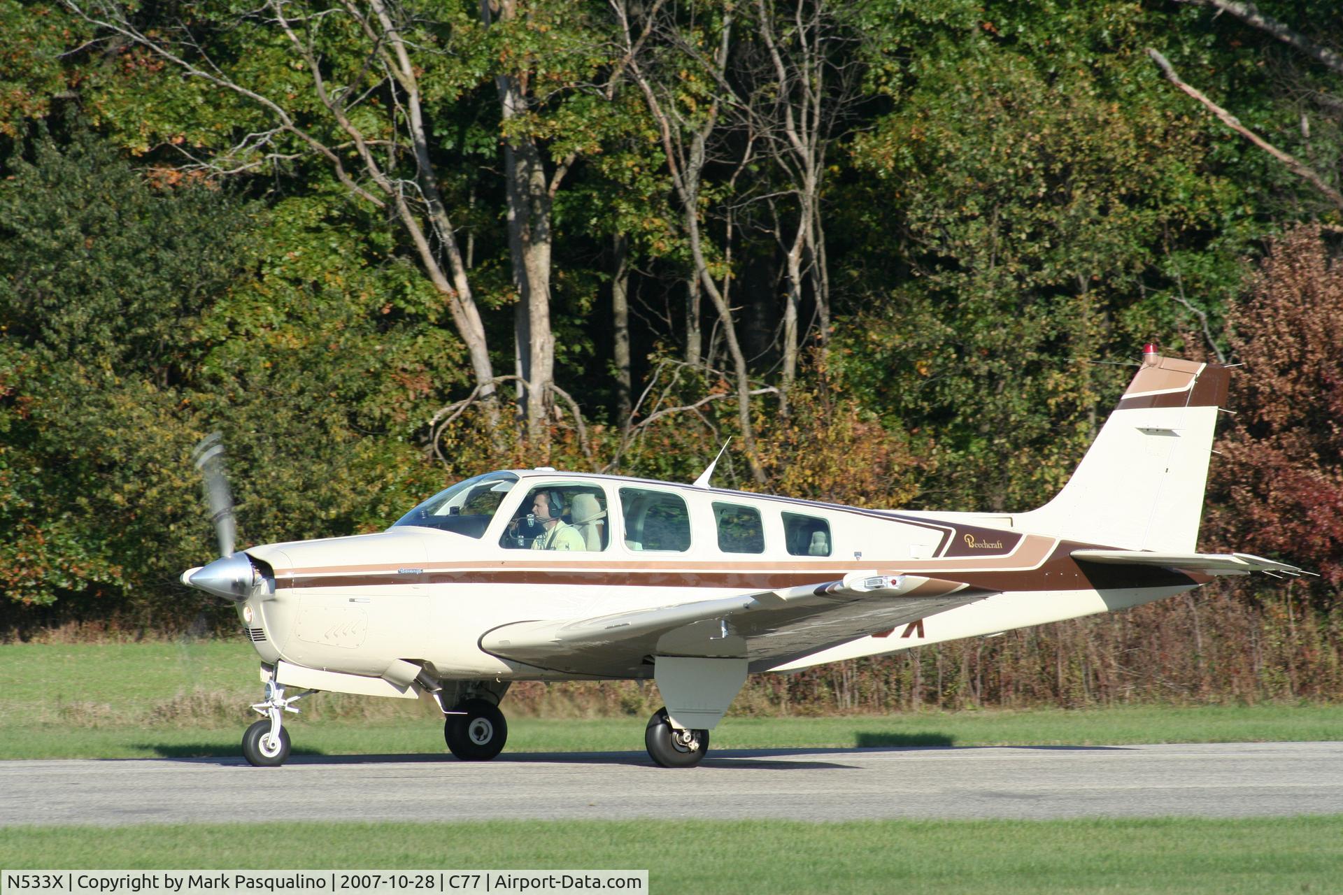 N533X, 1985 Beech A36 Bonanza 36 C/N E-2234, Beech A36