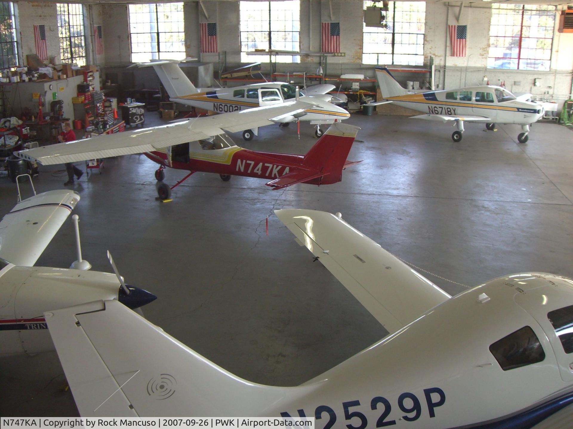 N747KA, 1972 Cessna 150L C/N 15073454, N747KA hangared at PWK