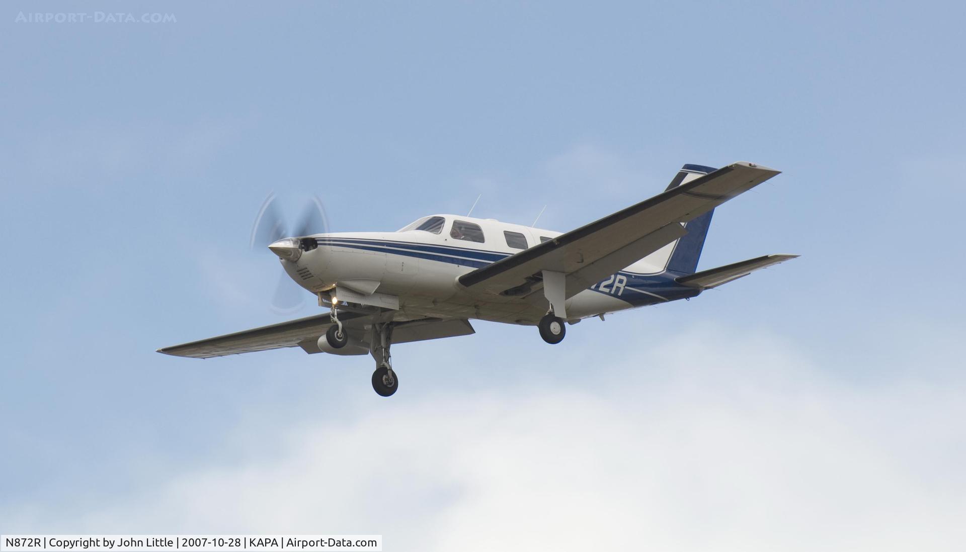 N872R, 1989 Piper PA-46-350P Malibu Mirage C/N 4622028, Approach to 17L