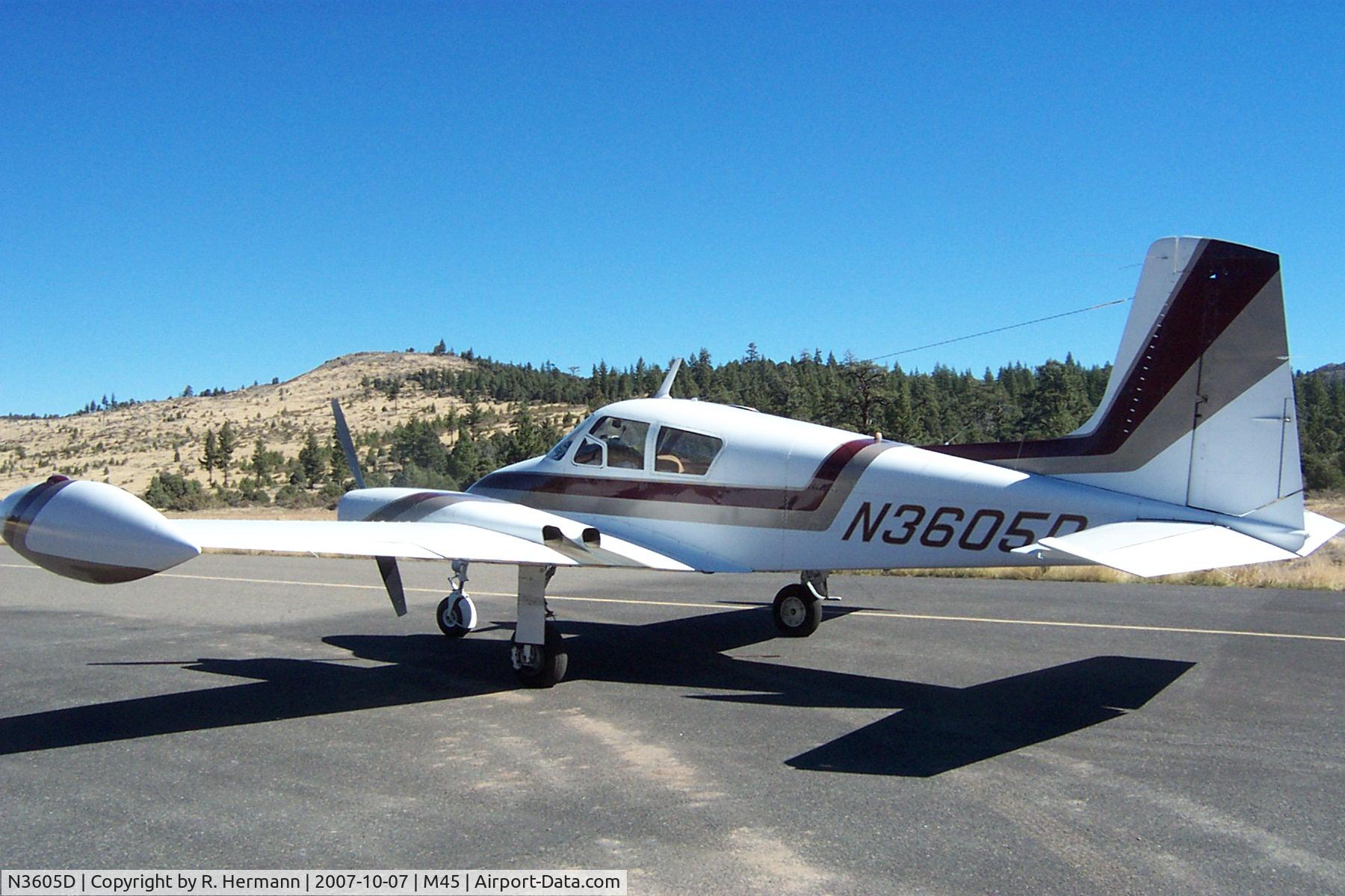 N3605D, 1956 Cessna 310 C/N 35305, Checking out Alpine Co. / CA.