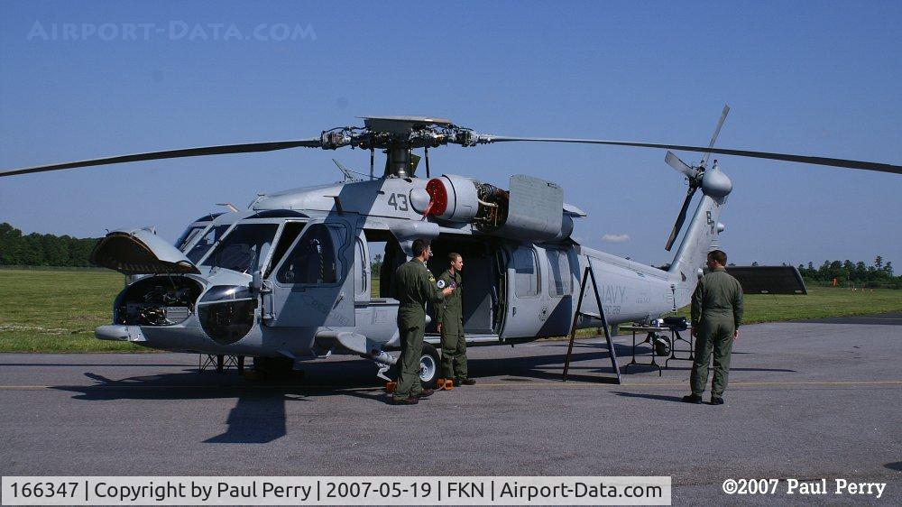166347, Sikorsky MH-60S Knighthawk C/N Not found 166347, Just the crew, and the gray lady wide open