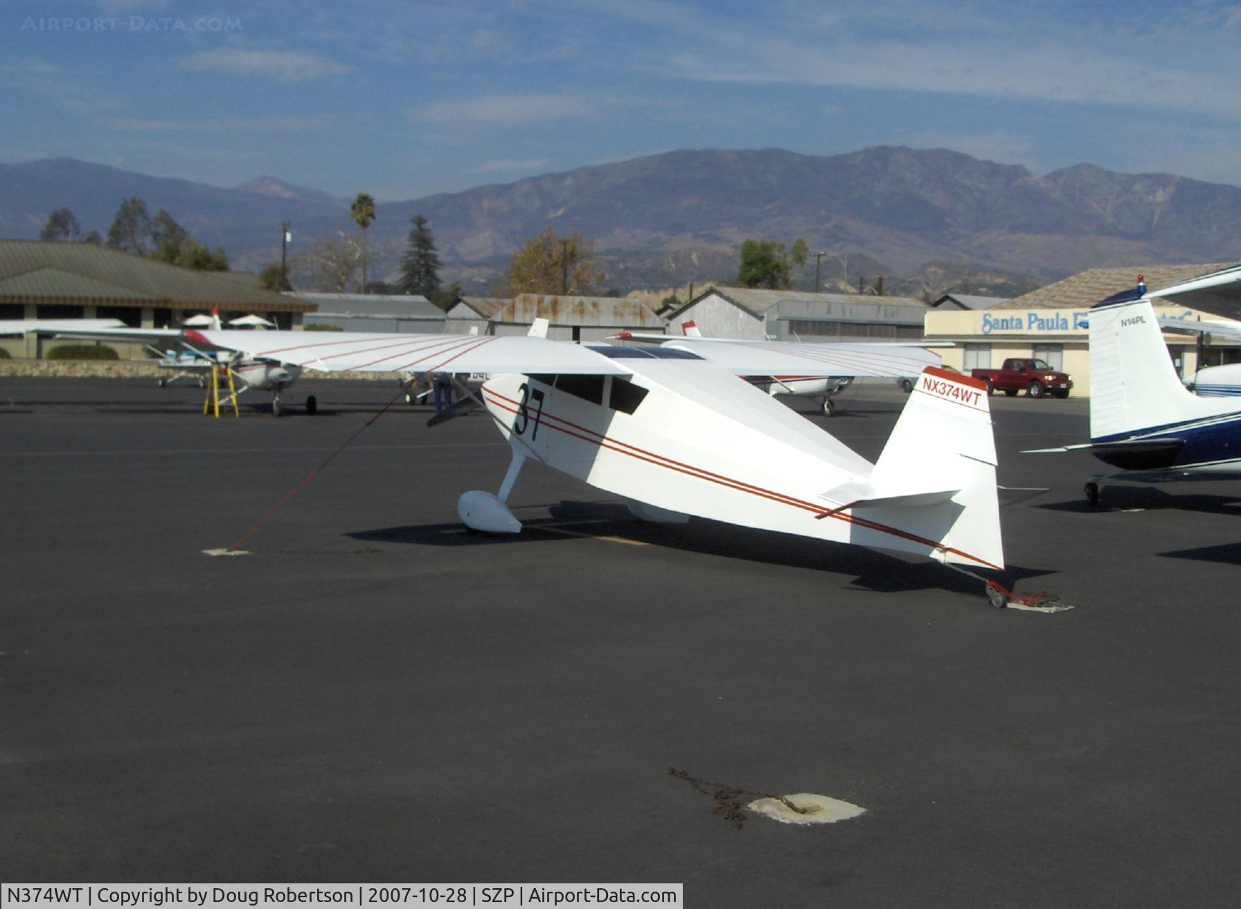 N374WT, 2003 Wittman W-10 Tailwind C/N 168, 2003 'Red' Hamiliton WITTMAN W-10 TAILWIND, race #37