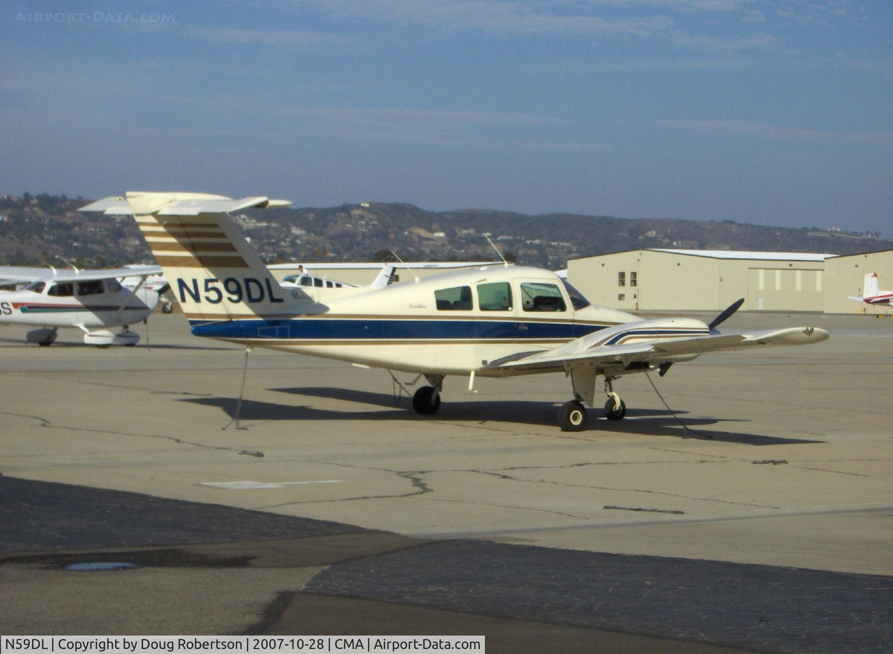 N59DL, 1979 Beech 76 Duchess C/N ME-143, 1976 Beech 76 DUCHESS, two Lycoming O&VO-360 180 Hp each, counter-rotating props, T tail twin, retractible gear, 100 gallons