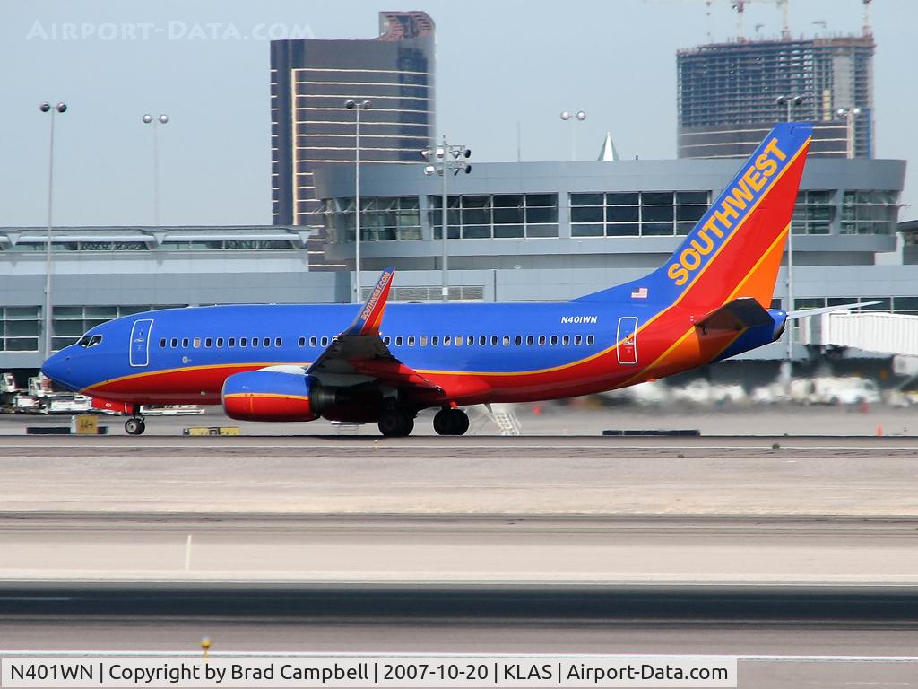 N401WN, 2001 Boeing 737-7H4 C/N 29813, Southwest Airlines / 2001 Boeing 737-7H4