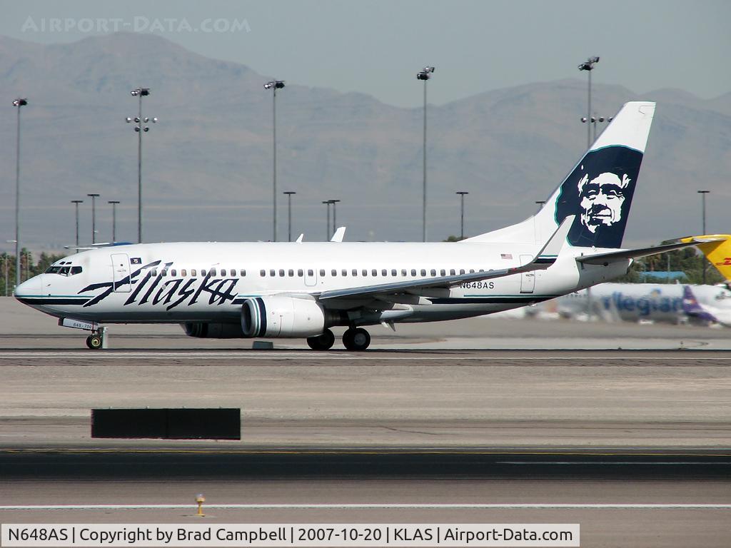 N648AS, 2003 Boeing 737-790 C/N 30662, Alaska Airlines / Boeing 737-790