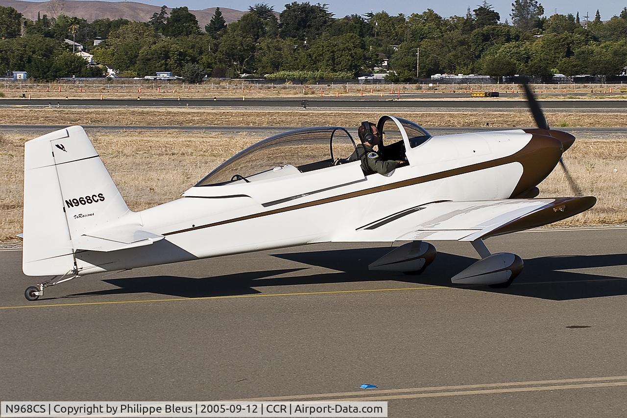 N968CS, 2004 Vans RV-8 C/N 81418, taxiing with open canopy