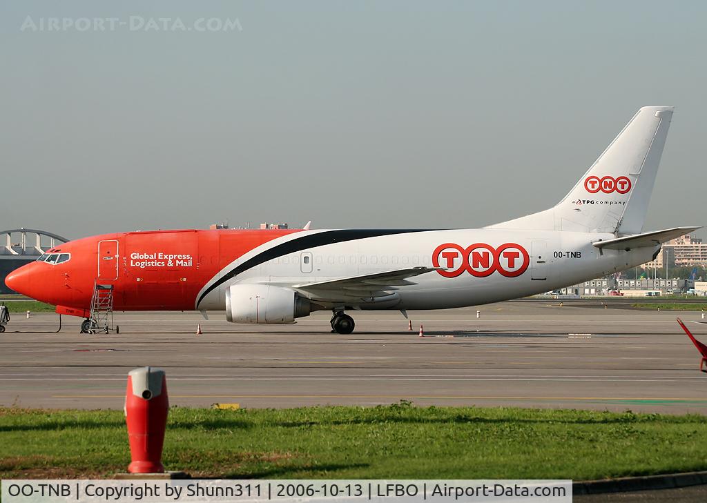 OO-TNB, 1987 Boeing 737-3T0F C/N 23578, Parked at the Cargo apron...