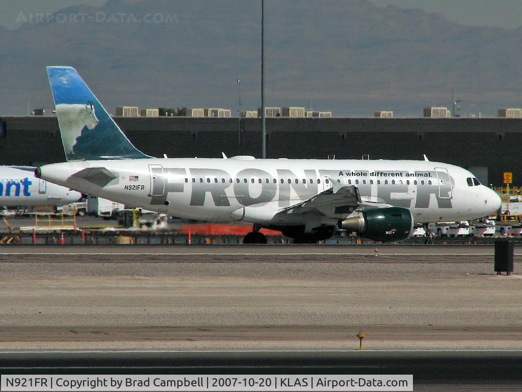 N921FR, 2003 Airbus A319-111 C/N 2010, Frontier Airlines / 2003 Airbus A319-111 - 'Mountain Goat' or as I prefer: 'Billy Goat Gruff!