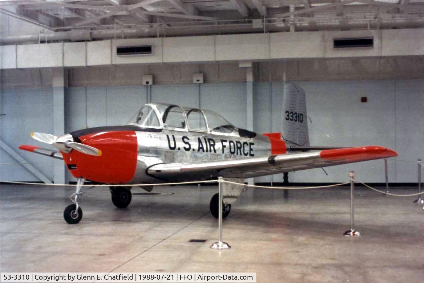 53-3310, 1953 Beech T-34A (A45) Mentor C/N G-71, T-34A at the National Museum of the U.S. Air Force
