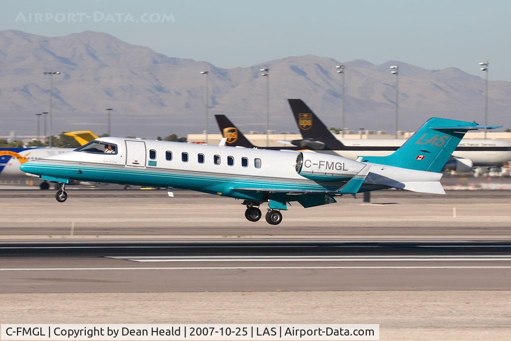 C-FMGL, 2008 Learjet 45 C/N 360, London Air Services 2000 Learjet 45 C-FMGL (cn 45-088) from Vancouver Int'l (CYVR) landing RWY 25L.