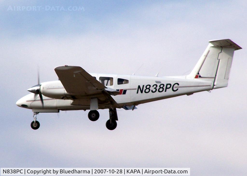 N838PC, 1981 Piper PA-44-180T Turbo Seminole C/N 44-8107056, Approach to 17L (touch and go)