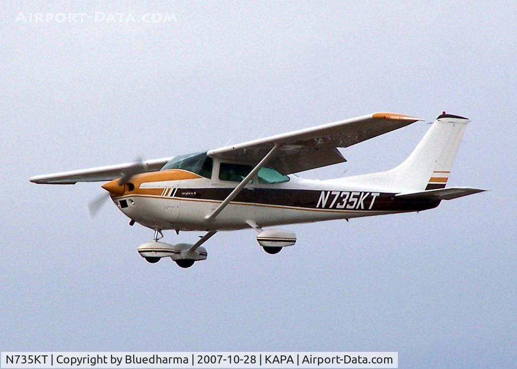 N735KT, 1977 Cessna 182Q Skylane C/N 18265491, Approach to 17L