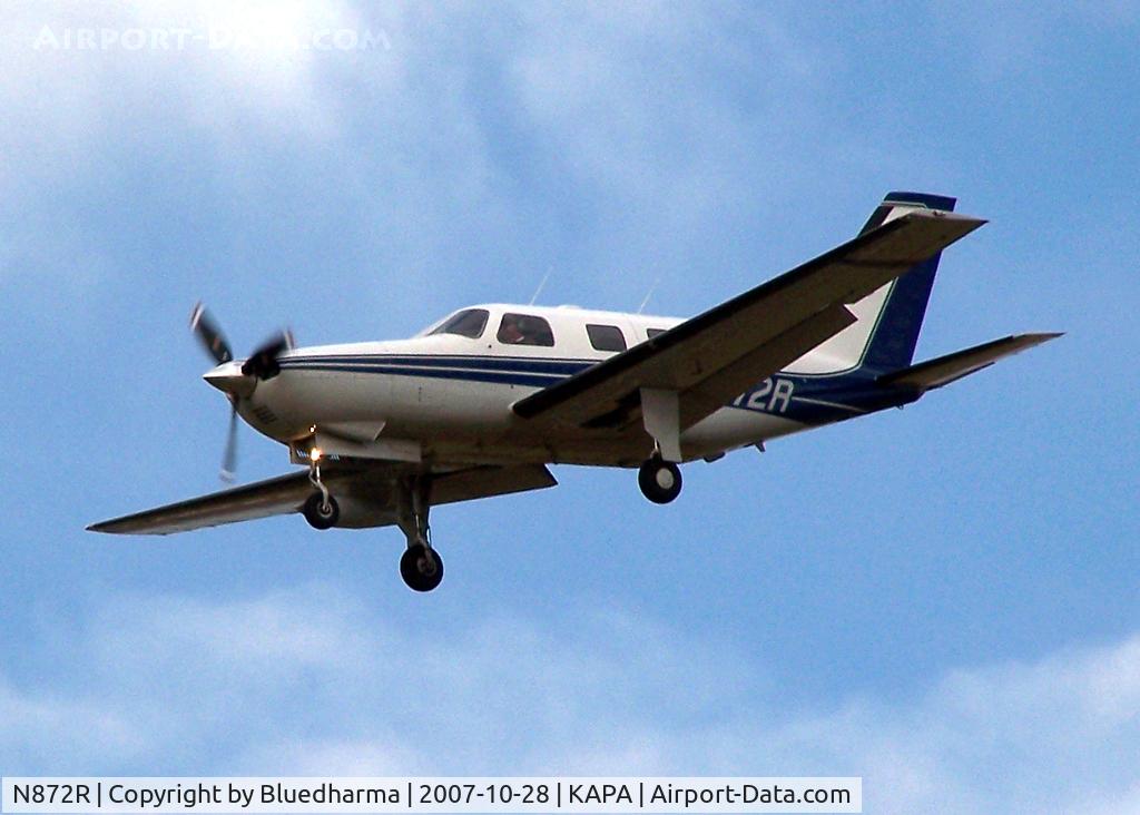 N872R, 1989 Piper PA-46-350P Malibu Mirage C/N 4622028, Approach to 17L