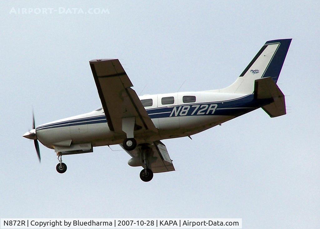 N872R, 1989 Piper PA-46-350P Malibu Mirage C/N 4622028, Approach to 17L