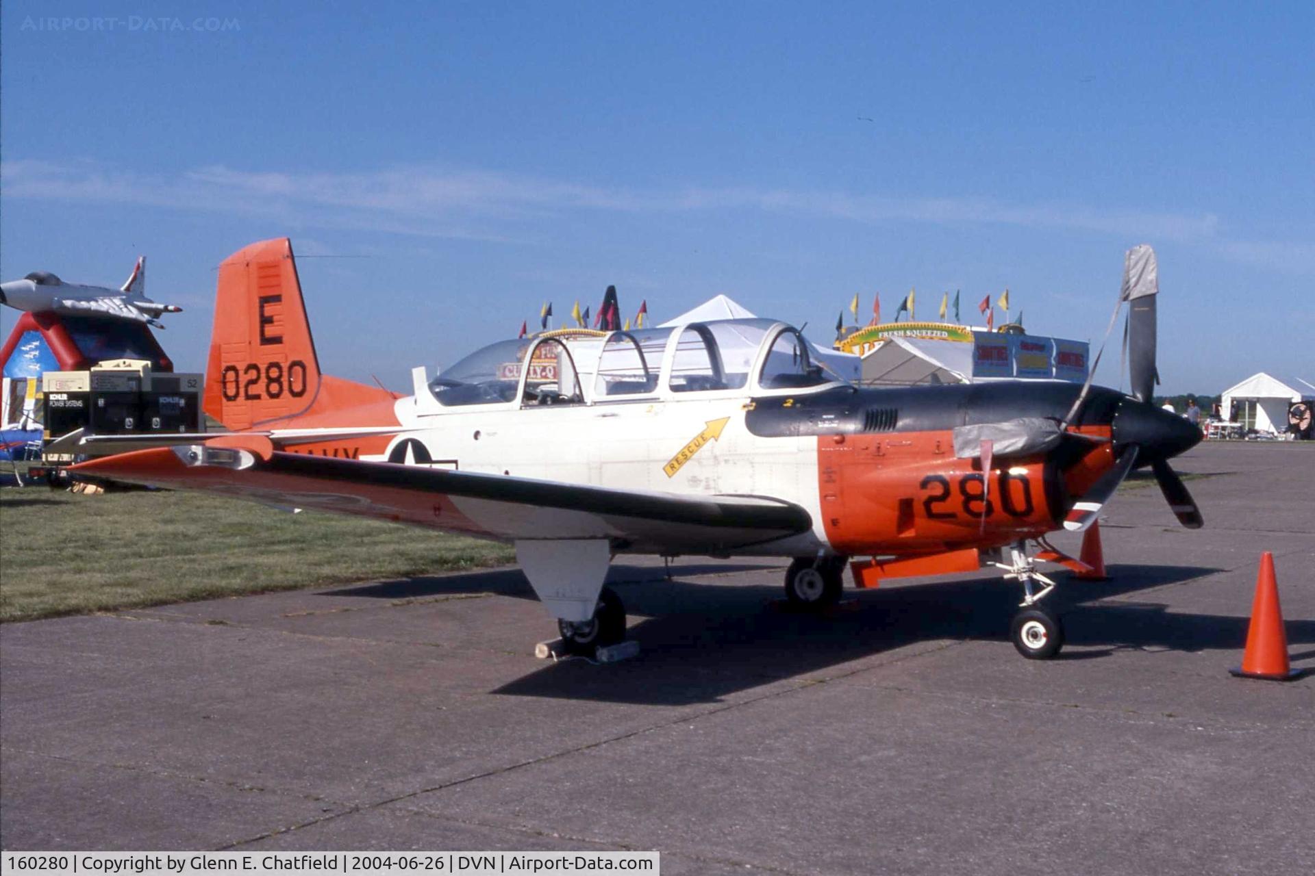 160280, Beech T-34C Turbo Mentor C/N GL-16, T-34C at the Quad Cities Air Show