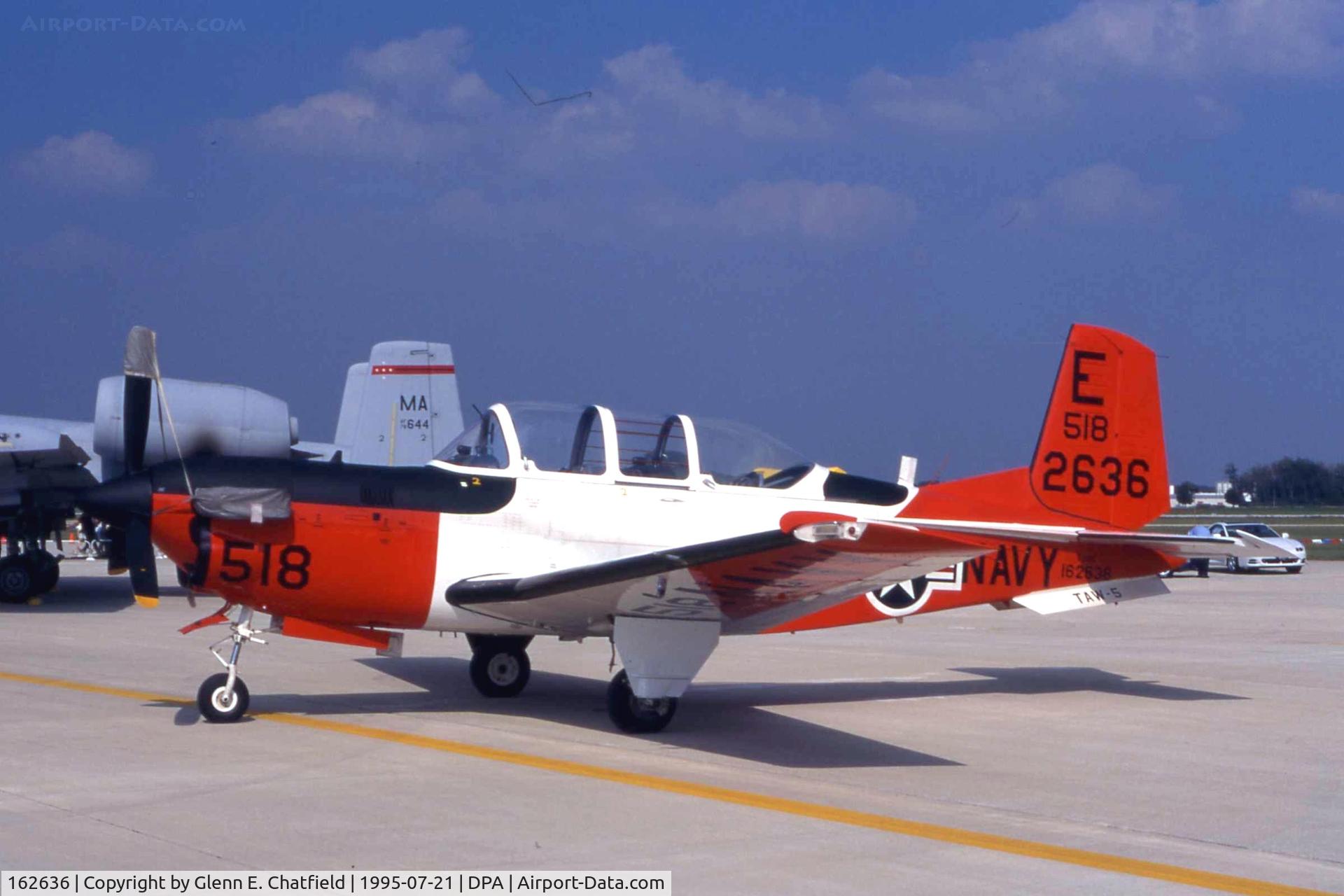 162636, Beech T-34C Turbo Mentor C/N GL-231, T-34C on display at the air show