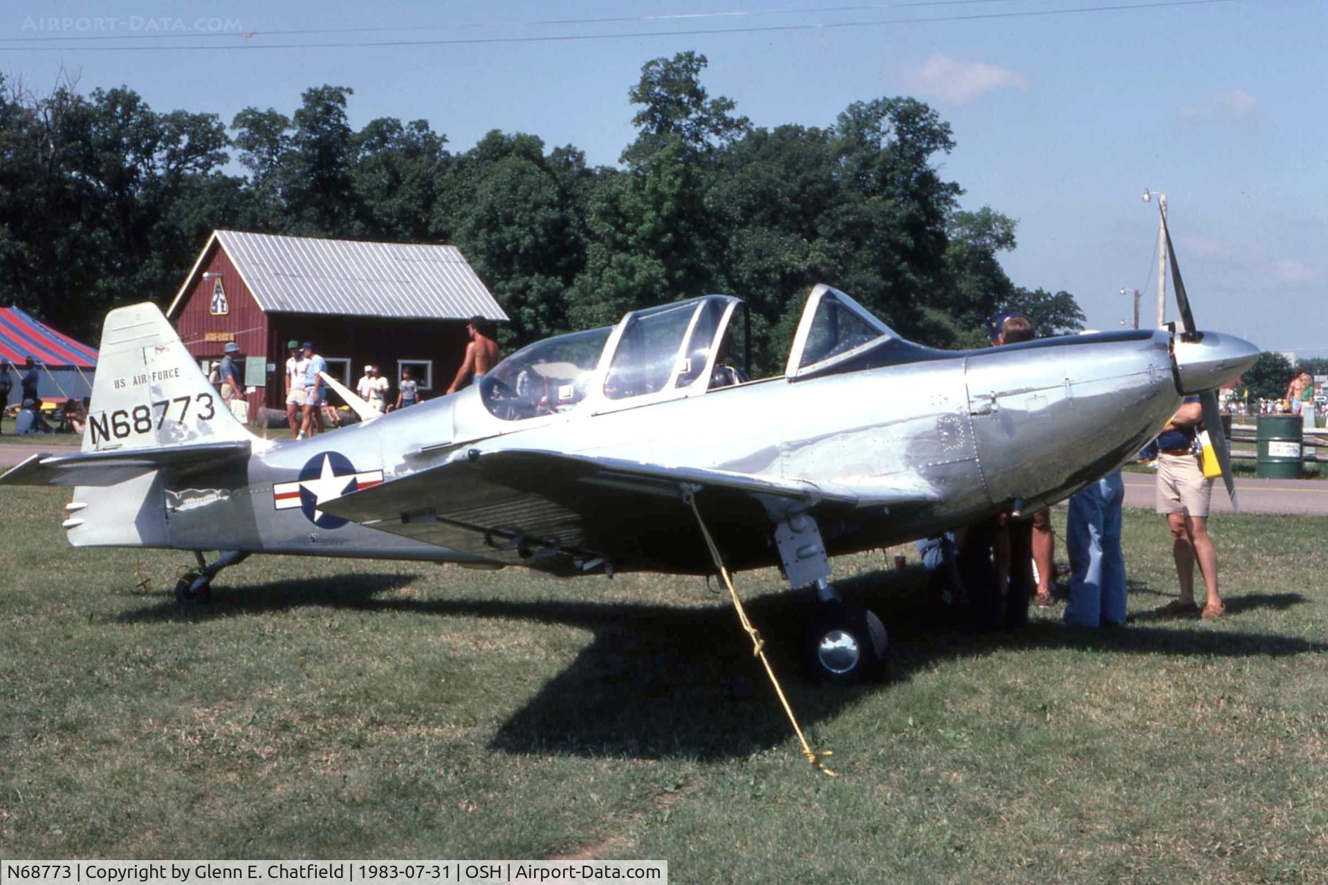 N68773, 1950 Temco T-35 Buckaroo (TE-1B) C/N 6008, T-35A at the EAA Fly In