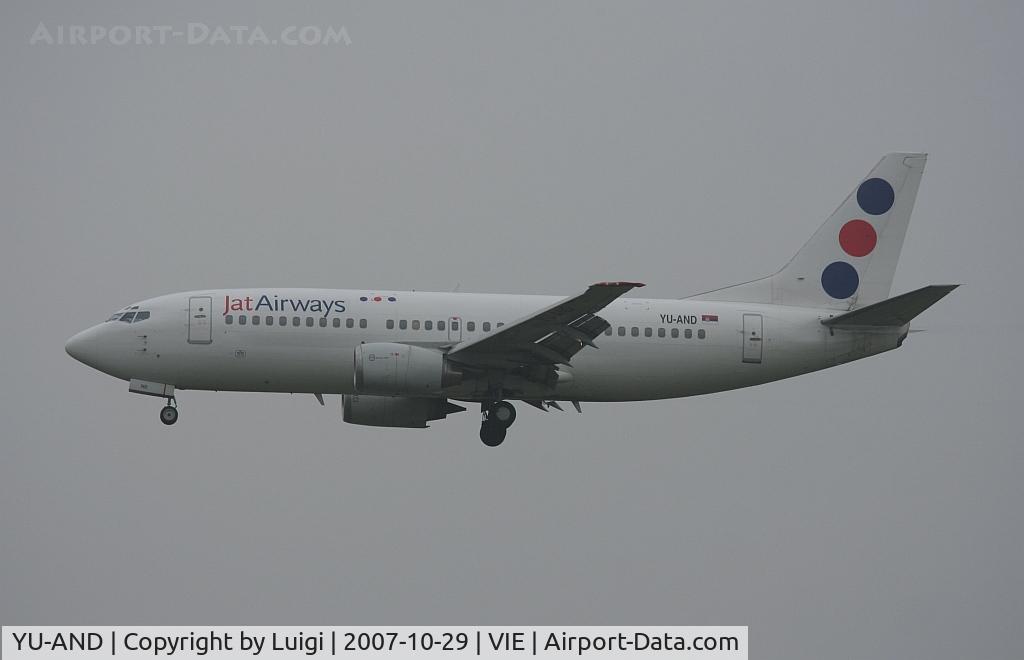 YU-AND, 1985 Boeing 737-3H9 C/N 23329/1134, JAt Airways 737-300