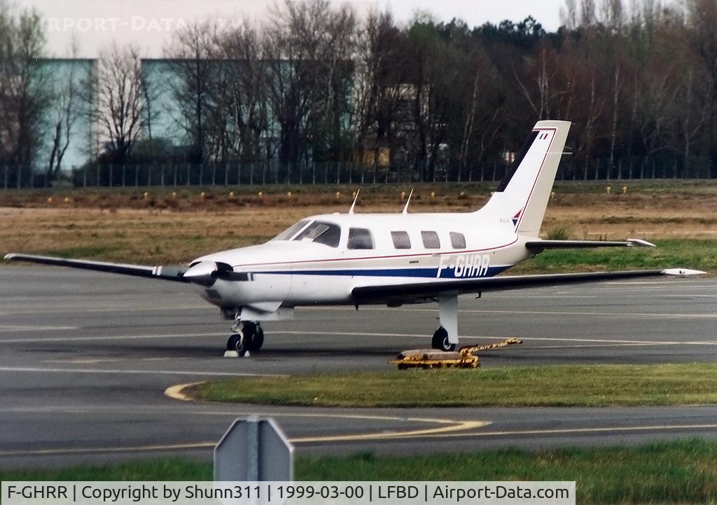 F-GHRR, 1986 Piper PA-46-310P Malibu C/N 46-8608058, Parked at the General Aviation apron
