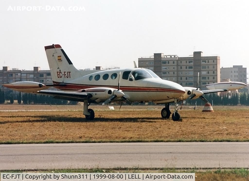 EC-FJT, Cessna 414 Chancellor C/N 414-0174, Parked at the airfield...