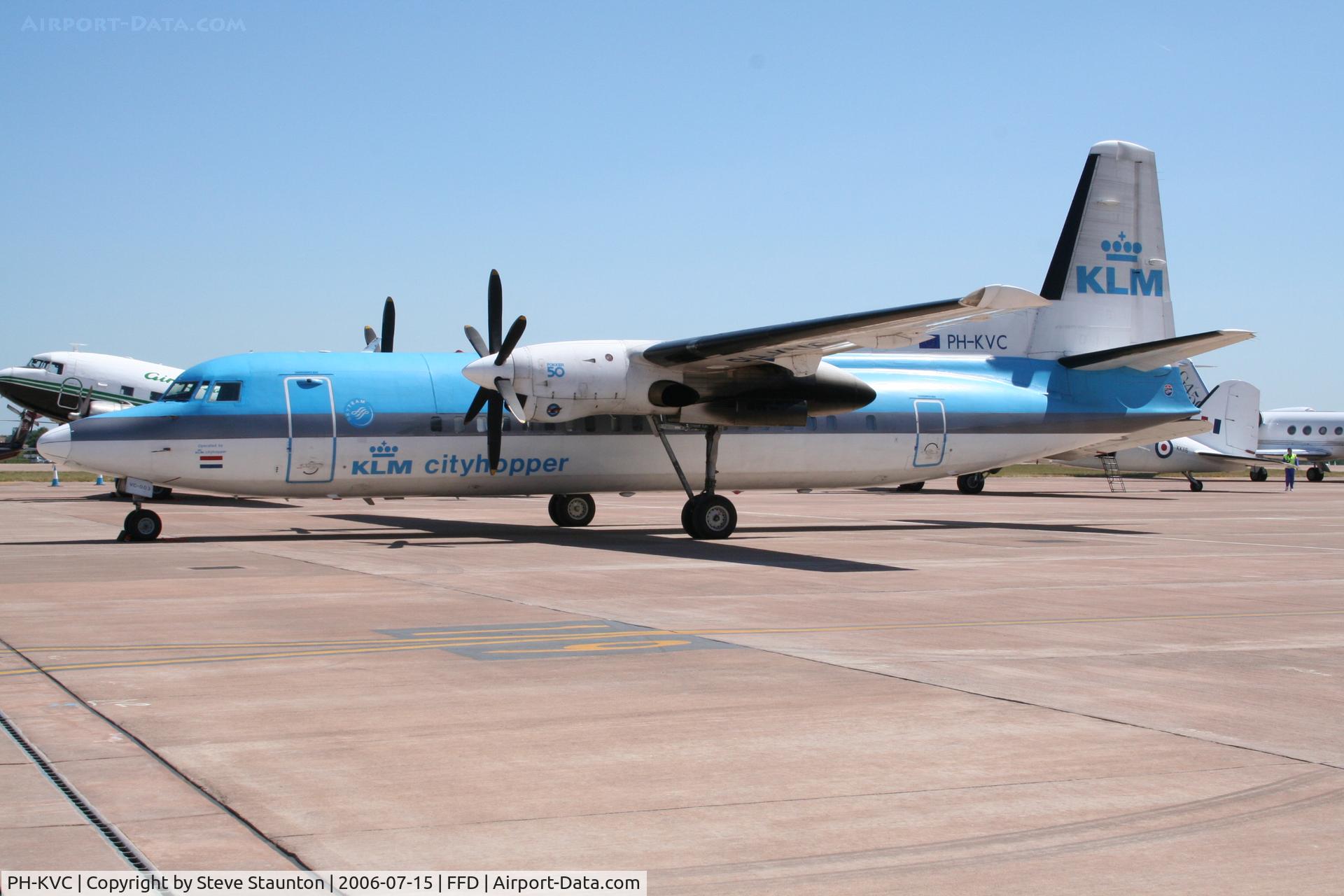 PH-KVC, 1990 Fokker 50 C/N 20191, Royal International Air Tattoo 2006