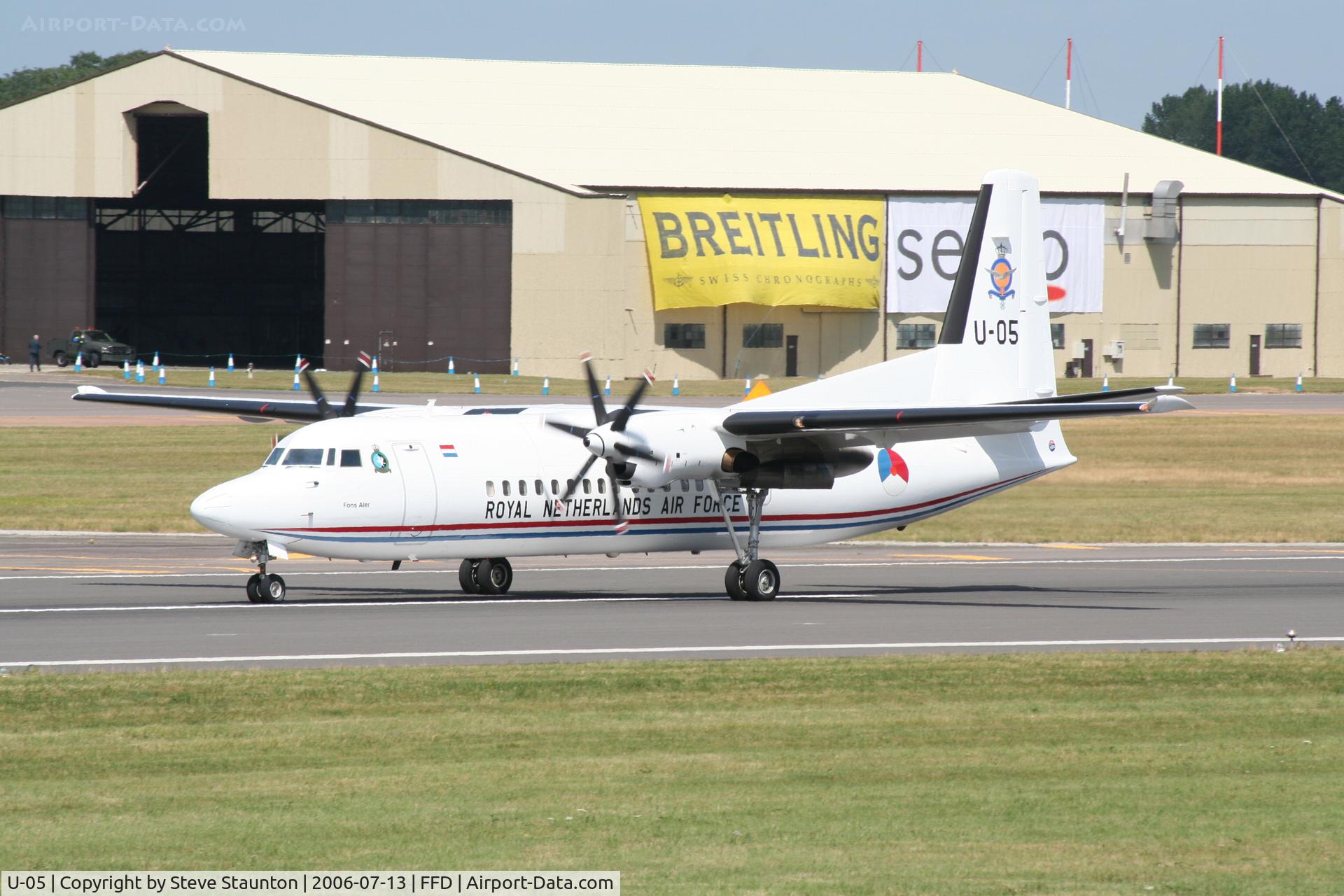 U-05, 1992 Fokker 50 C/N 20253, Royal International Air Tattoo 2006