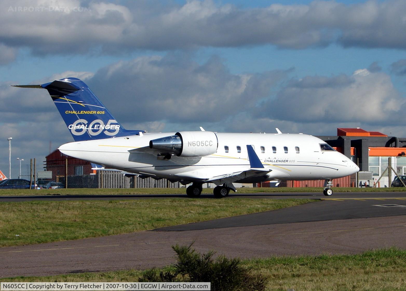 N605CC, Canadair Challenger 604 (CL-600-2B16) C/N 5320, a Challenger 605