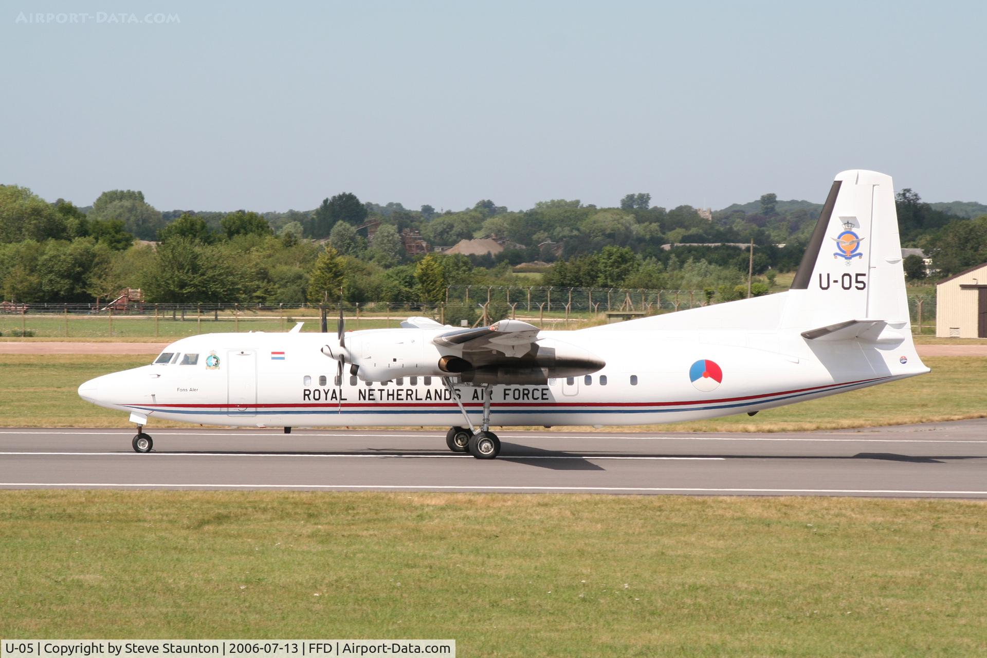 U-05, 1992 Fokker 50 C/N 20253, Royal International Air Tattoo 2006