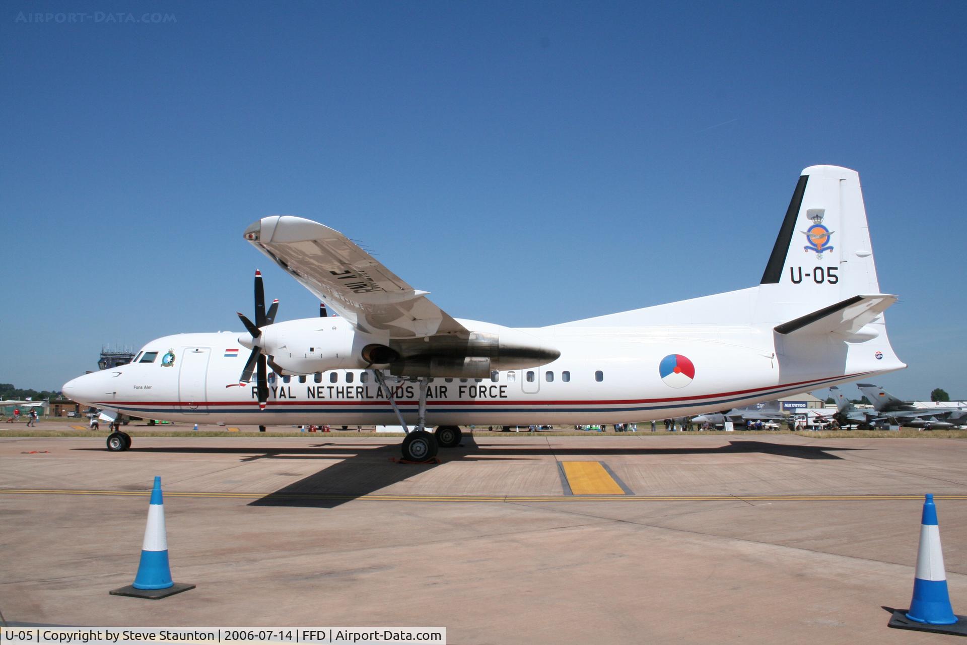 U-05, 1992 Fokker 50 C/N 20253, Royal International Air Tattoo 2006