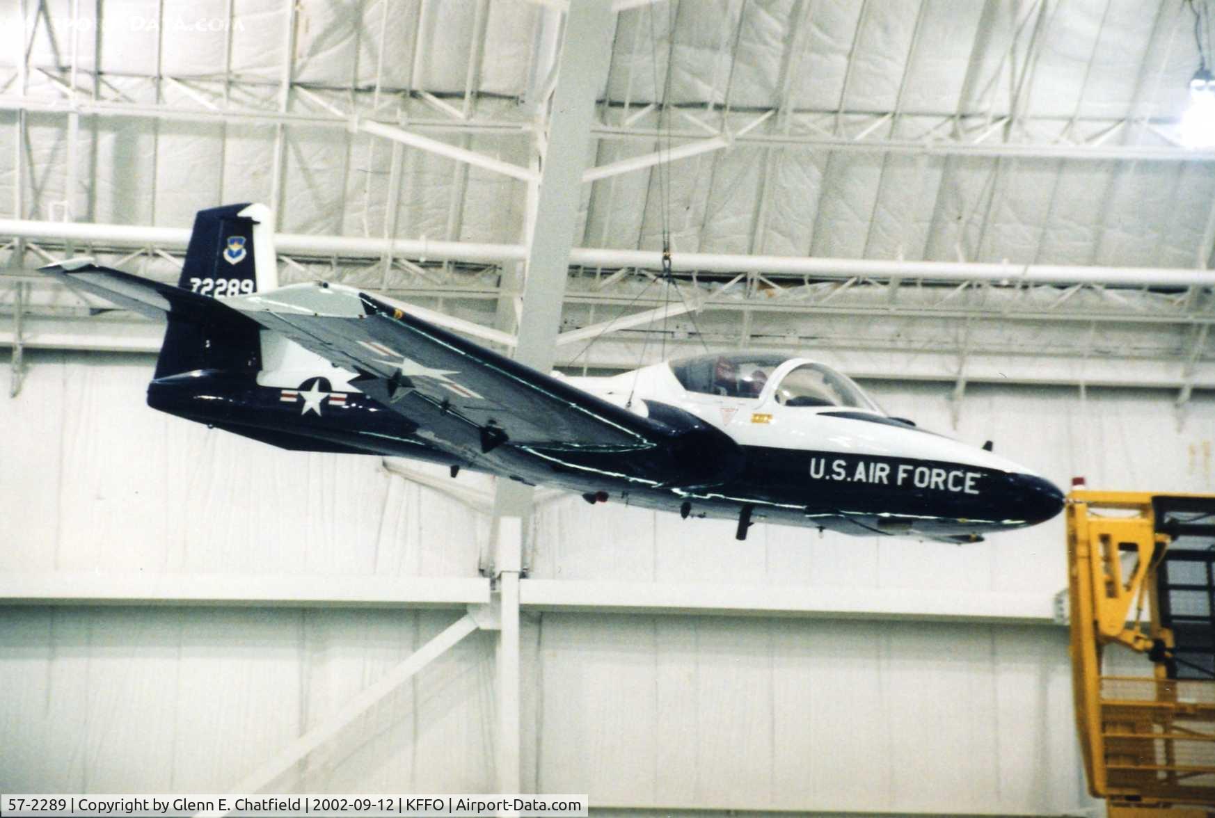 57-2289, 1957 Cessna T-37B-CE Tweety Bird C/N 40222, T-37B at the National Museum of the U.S. Air Force