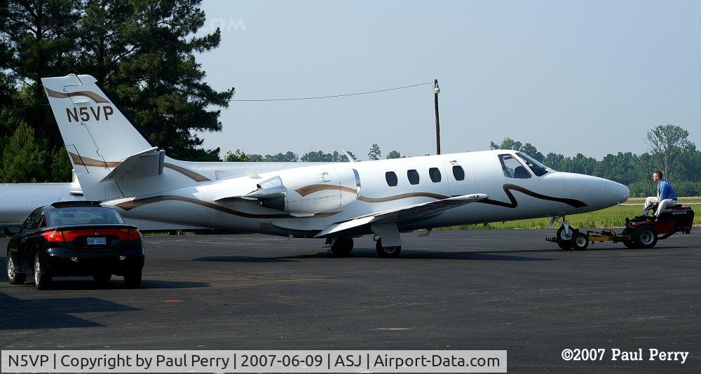 N5VP, 1978 Cessna 501 Citation I/SP C/N 501-0046, Back into the hangar for her