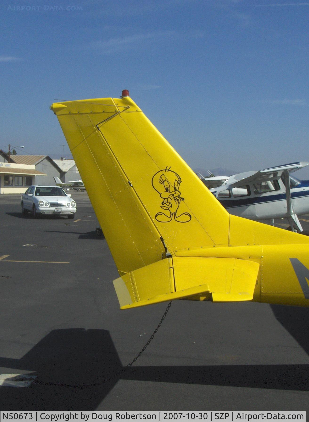 N50673, 1968 Cessna 150J C/N 15069477, 1968 Cessna 150J, Continental O-200 100 Hp, tail logo