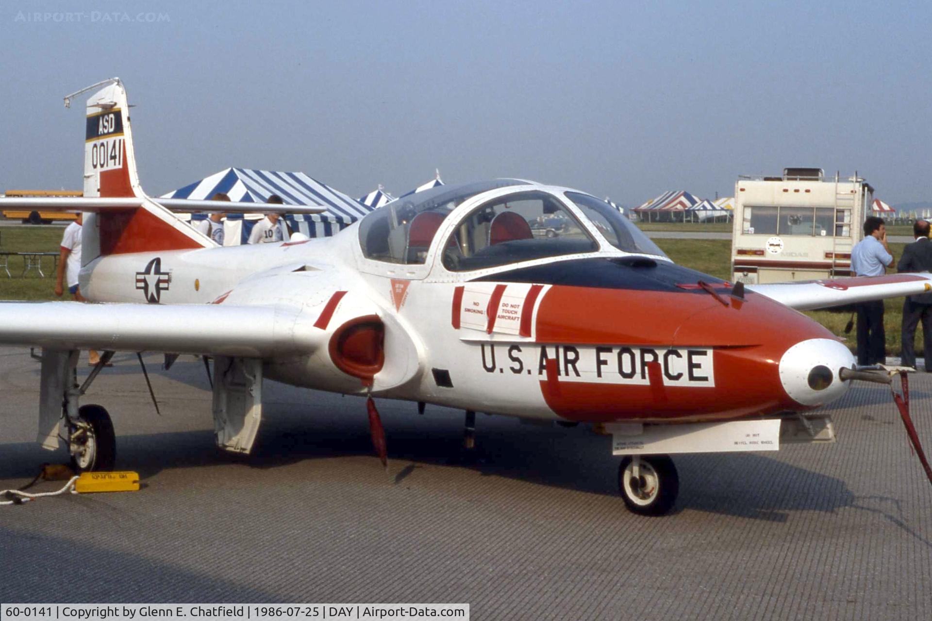 60-0141, 1960 Cessna T-37B-CE Tweety Bird C/N 40629, T-37B at the Dayton International Air Show