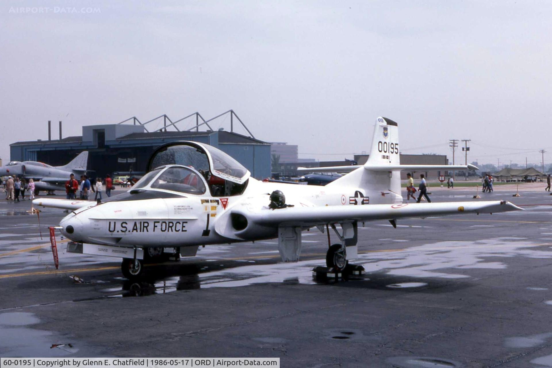 60-0195, 1960 Cessna T-37B-CE Tweety Bird C/N 40692, T-37B at the AFR/ANG open house