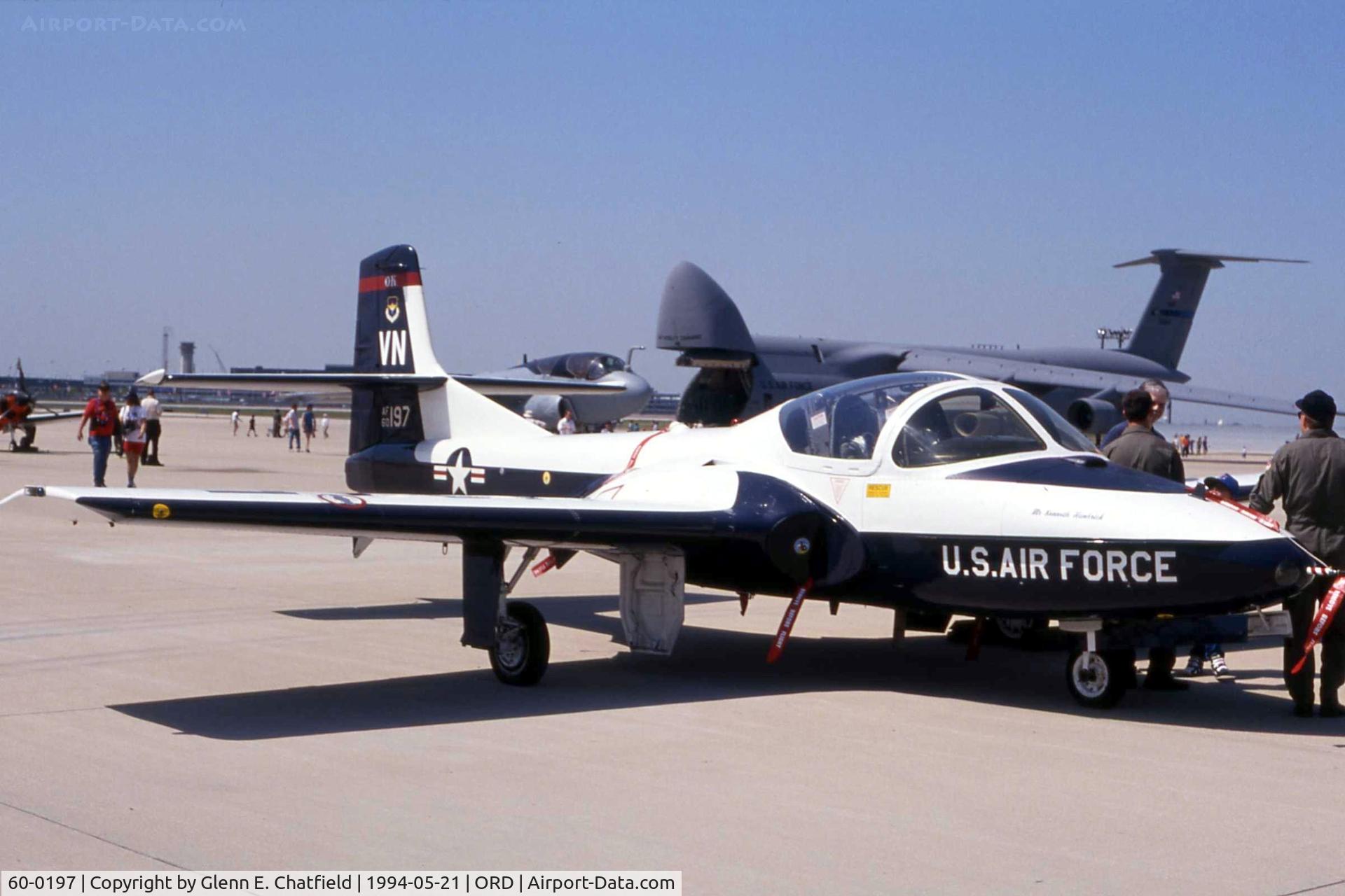 60-0197, 1960 Cessna T-37B-CE Tweety Bird C/N 40694, T-37B at the AFR/ANG open house