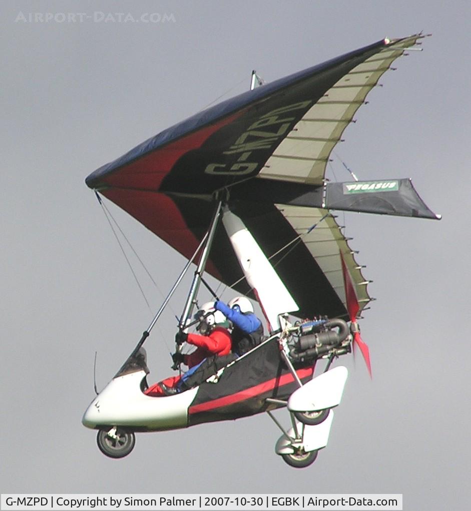 G-MZPD, 1995 Pegasus Quantum 15 C/N 7013, Locally-based Pegasus Quantum landing at Sywell