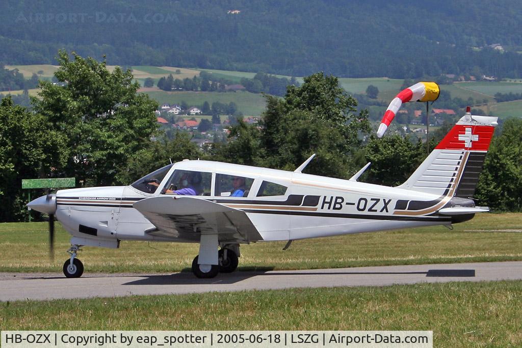 HB-OZX, 1969 Piper PA-28R-200 C/N 28R-35319, PA-28R-200 taxi to apron