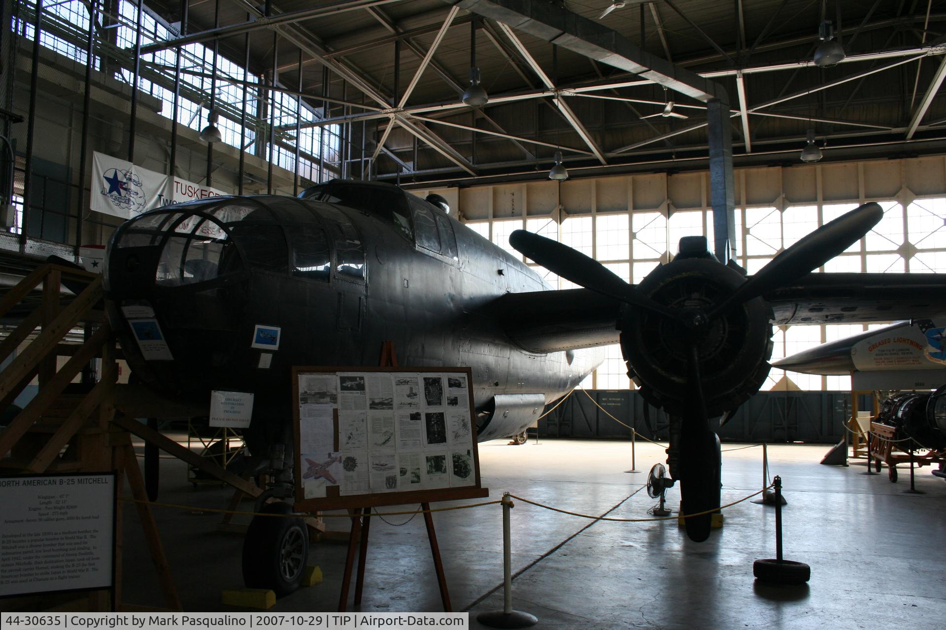44-30635, 1944 North American TB-25N-25/27-NC Mitchell C/N 108-33910, North American TB-25N