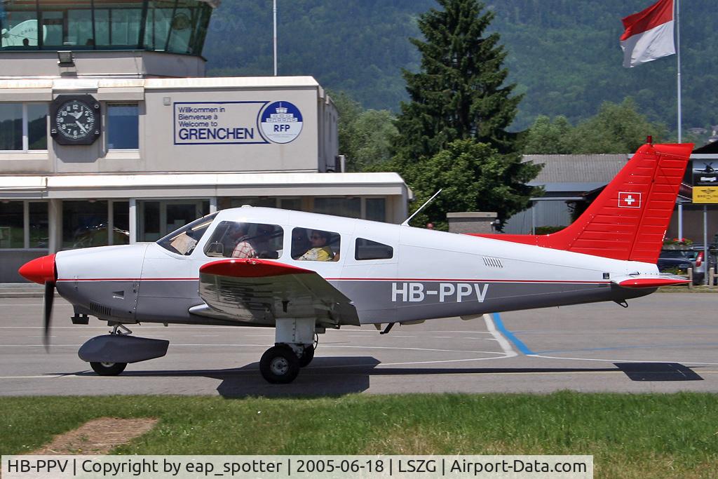 HB-PPV, 1989 Piper PA-28-181 Archer II C/N 28-90123, taxi to apron